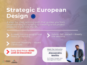 Εκπαιδευτική ευκαιρία για φοιτητές/επαγγελματίες: Εκπαιδευτικό πρόγραμμα 4 εβδομάδων για τον σχεδιασμό ευρωπαϊκών έργων
